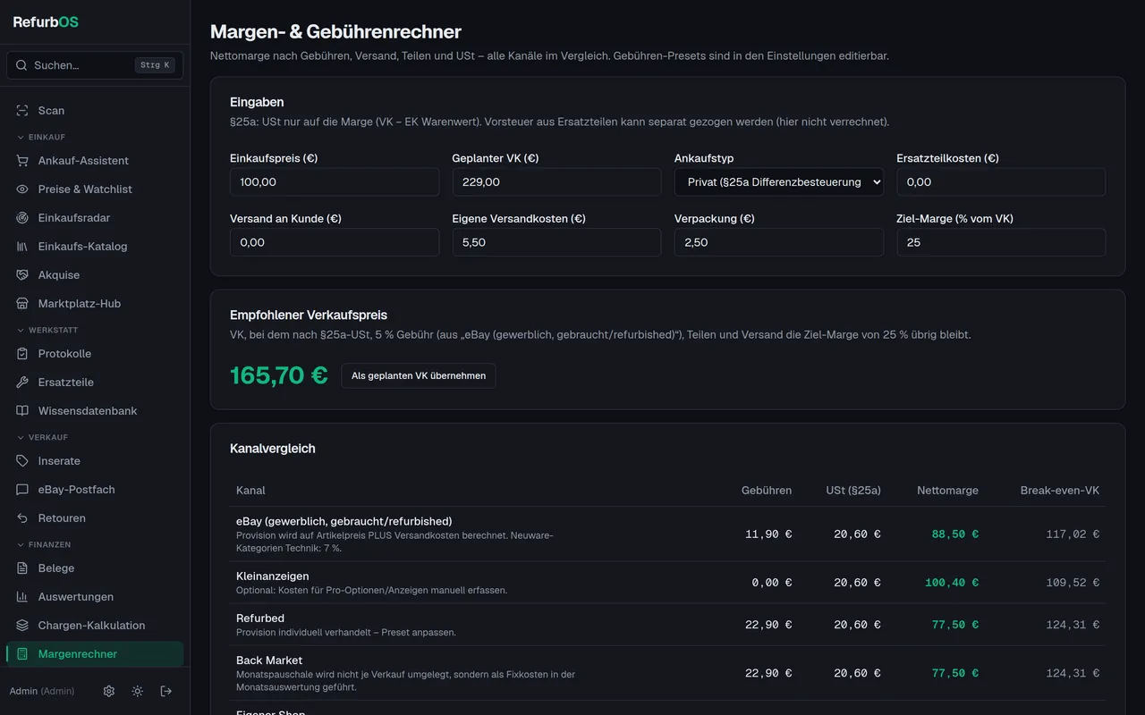 Margenrechner